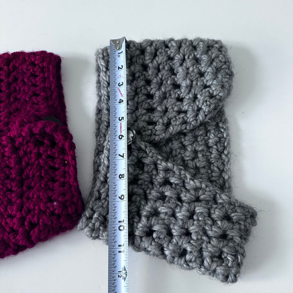 Crochet button scarf bundle - Picture 6 of 7
